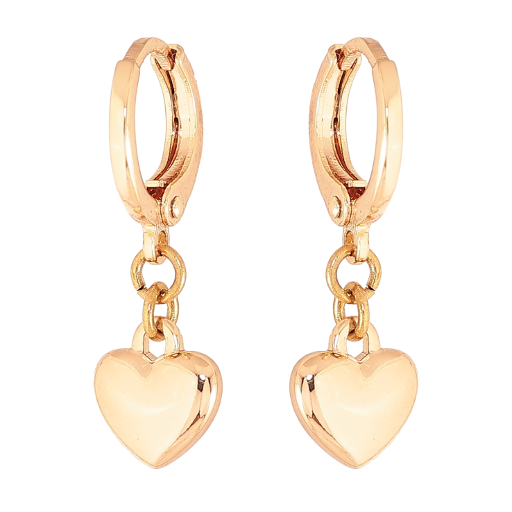 Серьги Xuping M&L цвет 18K подвески на колечках "Сердечка" фото №12 Серьги Xuping M&L цвет 18K подвески на колечках "Сердечка" фото №12