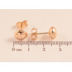 Сережки Xuping M&L колір 18K пусети "Круглі" ø 8мм фото №2