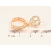 Серьги Xuping M&L цвет 18K подвески на колечках "Крестики с Распятием" фото №2