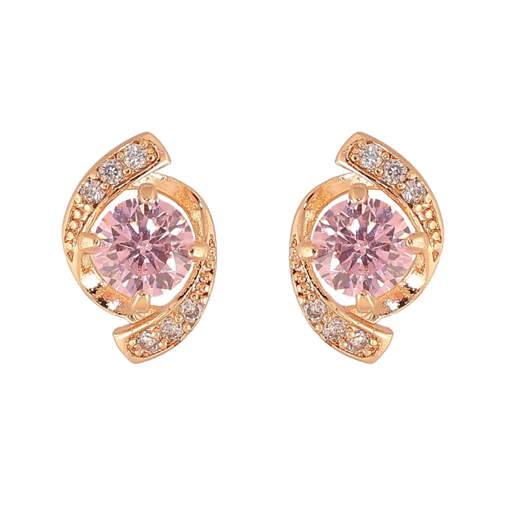 Серьги Xuping M&L цвет 18K пусеты "Декоративный узор с розовыми кристаллами" фото №18 Серьги Xuping M&L цвет 18K пусеты "Декоративный узор с розовыми кристаллами" фото №18