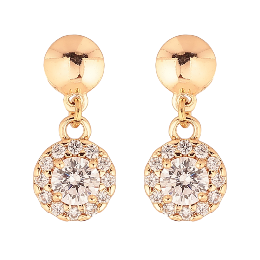 Серьги Xuping M&L цвет 18K пусеты "Подвески с инкрустацией кристаллами" фото №1