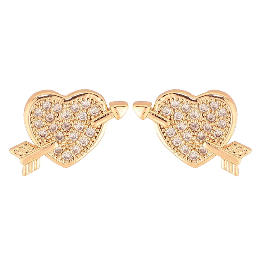 Серьги Xuping M&L цвет 18К пусеты "Сердечки" фото №1 Серьги Xuping M&L цвет 18К пусеты "Сердечки" фото №1