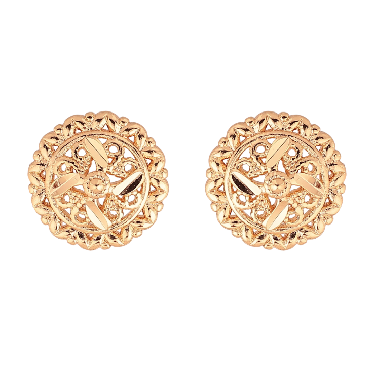 Сережки Xuping M&L колір 18K пусети "Декоративний візерунок" фото №7