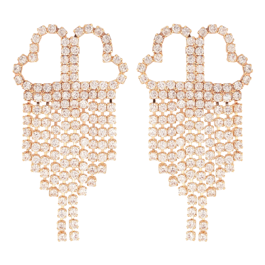 Серьги Xuping M&L цвет 18K пусеты "Кристальные подвески" фото №1 Серьги Xuping M&L цвет 18K пусеты "Кристальные подвески" фото №1