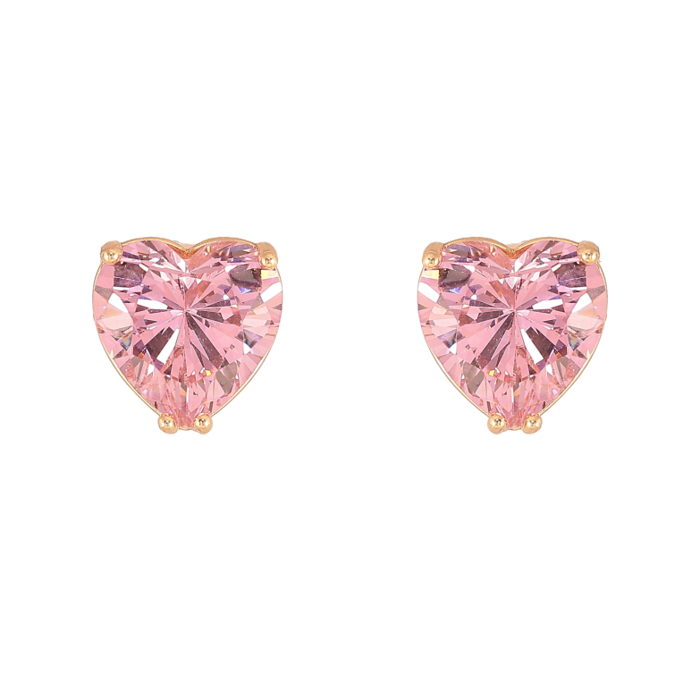 Серьги Xuping M&L цвет 18K пусеты "Розовые кристальные сердечки" 10х10мм фото №1 Серьги Xuping M&L цвет 18K пусеты "Розовые кристальные сердечки" 10х10мм фото №1