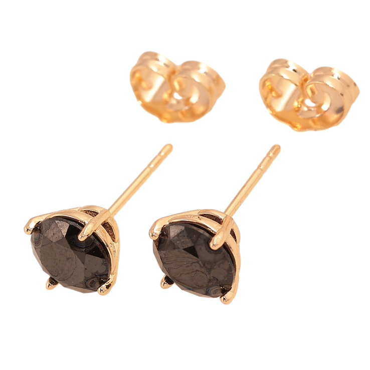 Сережки Xuping M&L колір 18K пусети "Кристали в 6-ти крапановій оправі" ø 3мм фото №12 Сережки Xuping M&L колір 18K пусети "Кристали в 6-ти крапановій оправі" ø 3мм фото №12