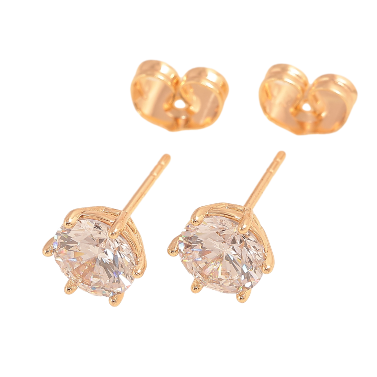 Серьги Xuping M&L цвет 18K пусеты "Кристаллы в 6-ти крапановой оправе" ø 7мм фото №10 Серьги Xuping M&L цвет 18K пусеты "Кристаллы в 6-ти крапановой оправе" ø 7мм фото №10