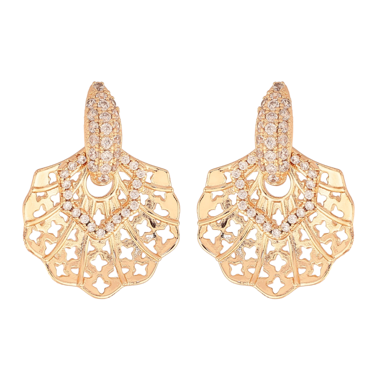 Сережки Xuping M&L колір 18К пусети "Декоративні підвіски із кристалами" фото №4