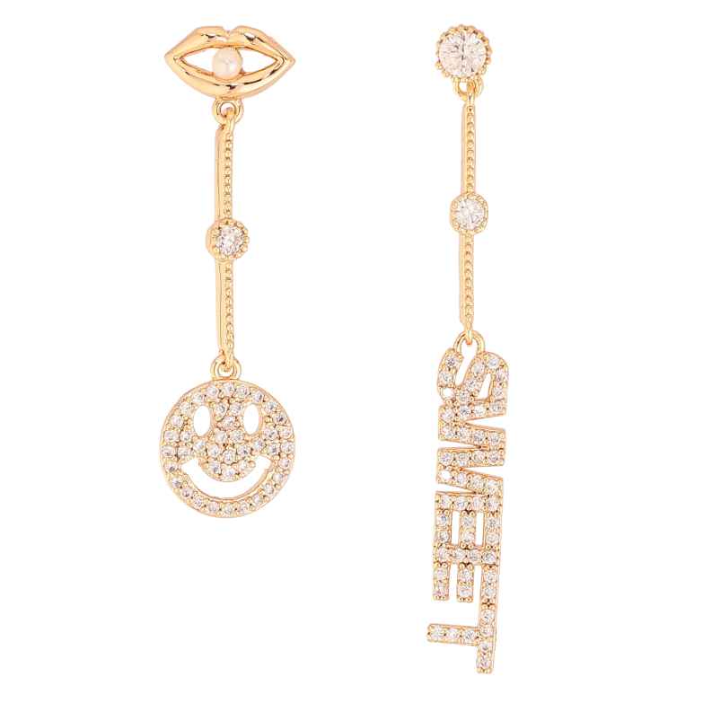 Сережки Xuping M&L колір 18K пусети "Різнопланові підвіски з інкрустацією кристалами" фото №1 Сережки Xuping M&L колір 18K пусети "Різнопланові підвіски з інкрустацією кристалами" фото №1