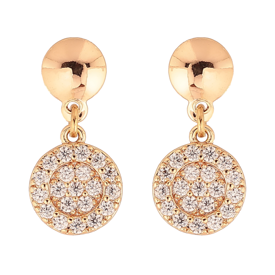 Серьги Xuping M&L цвет 18K пусеты "Подвески с инкрустацией кристаллами" фото №1