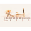 Серьги Xuping M&L цвет 18K пусеты "Крестики с кристаллами" фото №2 Серьги Xuping M&L цвет 18K пусеты "Крестики с кристаллами" фото №2