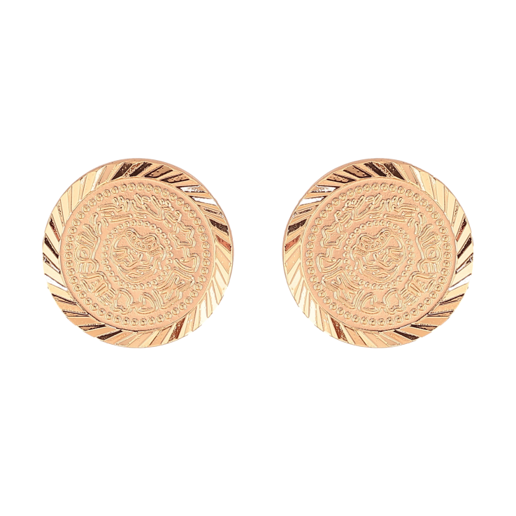 Серьги Xuping M&L цвет 18K пусеты "Декоративный узор" фото №11 Серьги Xuping M&L цвет 18K пусеты "Декоративный узор" фото №11