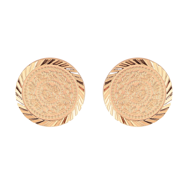 Серьги Xuping M&L цвет 18K пусеты "Декоративный узор" фото №1 Серьги Xuping M&L цвет 18K пусеты "Декоративный узор" фото №1