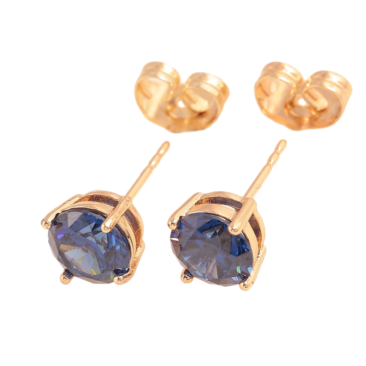 Серьги Xuping M&L цвет 18K пусеты "Синие кристаллы в 4-х крапановой оправе" ø 7мм фото №7 Серьги Xuping M&L цвет 18K пусеты "Синие кристаллы в 4-х крапановой оправе" ø 7мм фото №7