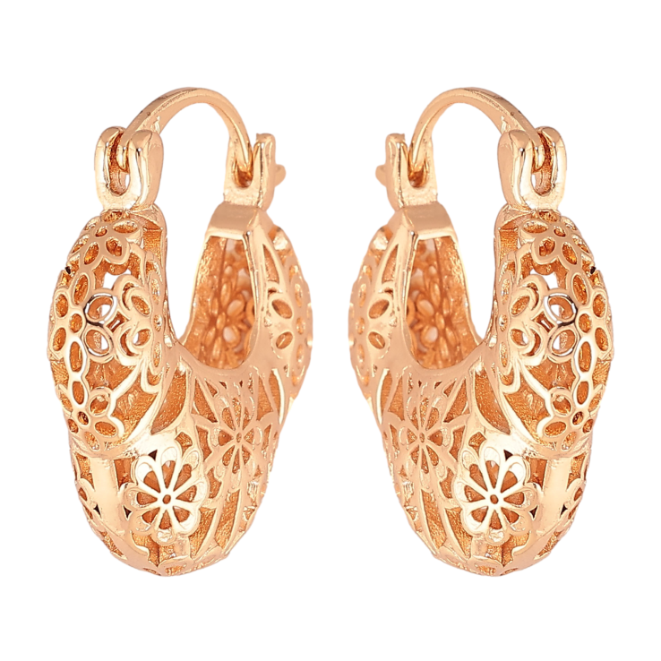 Серьги Xuping M&L цвет 18K замок-булавка "Декоративный узор" фото №8 Серьги Xuping M&L цвет 18K замок-булавка "Декоративный узор" фото №8