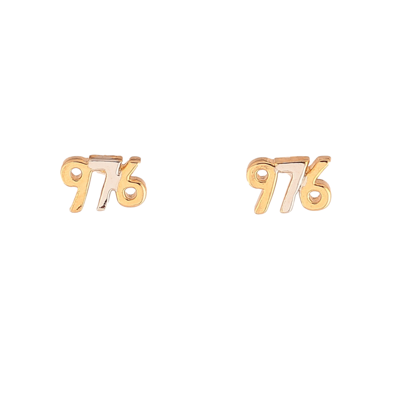 Серьги Xuping цвет Позолота 18K + Родий пусеты "976" фото №1 Серьги Xuping цвет Позолота 18K + Родий пусеты "976" фото №1