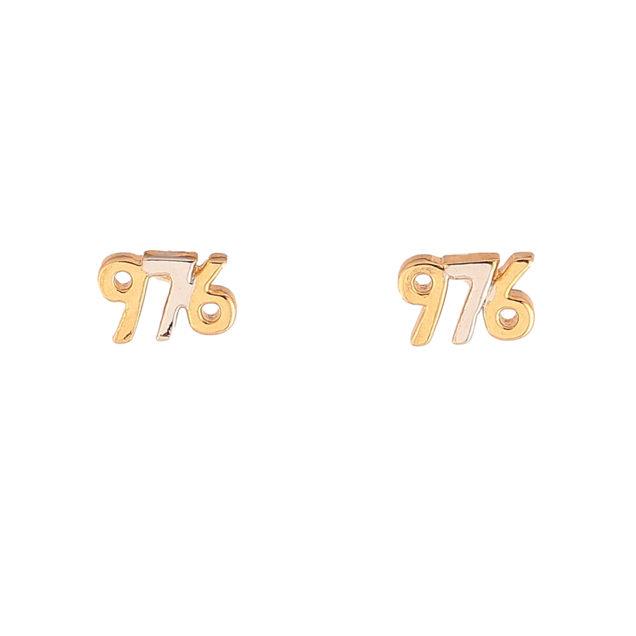 Серьги Xuping цвет Позолота 18K + Родий пусеты "976" фото №1 Серьги Xuping цвет Позолота 18K + Родий пусеты "976" фото №1