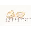 Серьги Xuping  цвет Позолота 14K каффы "Узор с кристаллами" фото №2
