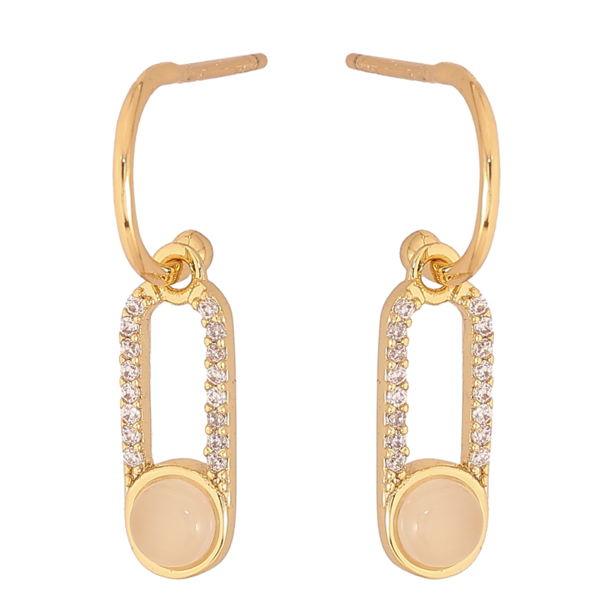 Сережки Xuping QQMM колір Позолота 14K пусети "Булавки на дугах" фото №1 Сережки Xuping QQMM колір Позолота 14K пусети "Булавки на дугах" фото №1