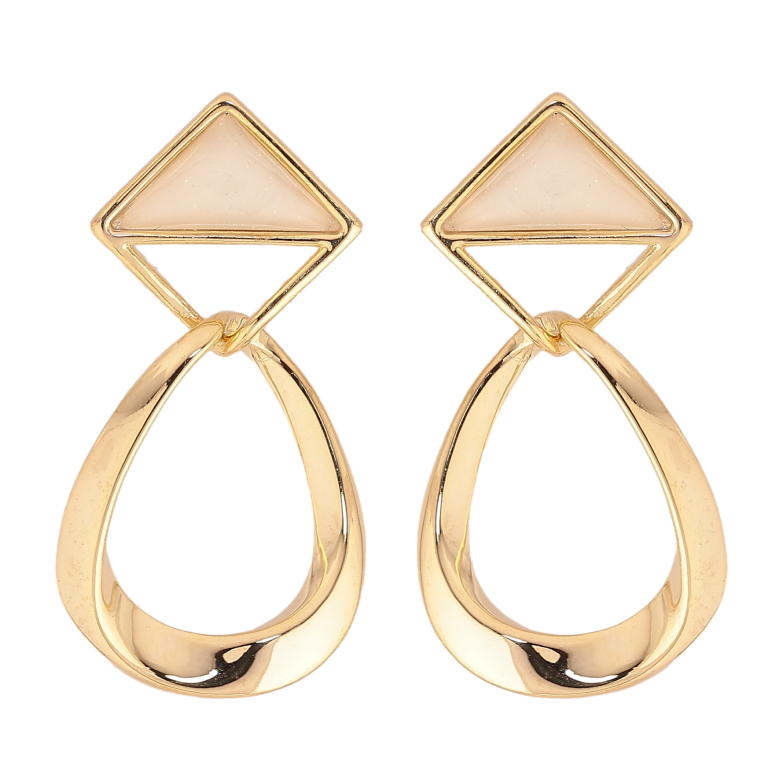 Серьги Xuping QQMM цвет Позолота 14K пусеты "Элегантные подвески" фото №2