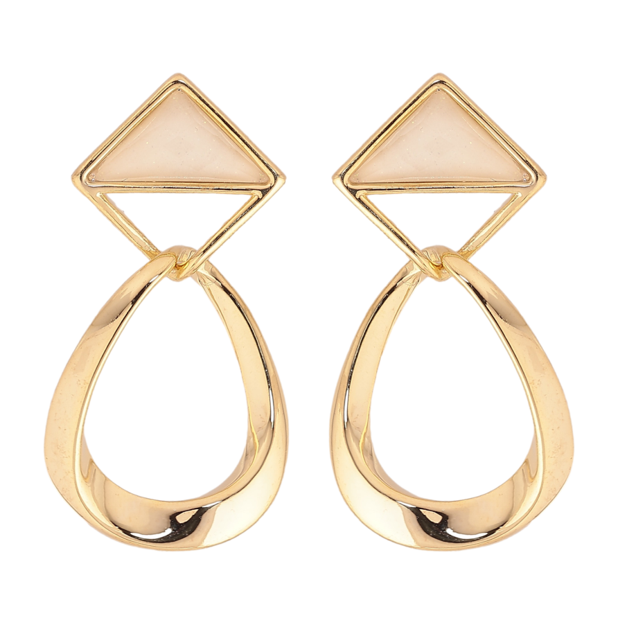 Серьги Xuping QQMM цвет Позолота 14K пусеты "Элегантные подвески" фото №1