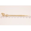 Серьги Xuping QQMM цвет Позолота 14K пусеты "Элегантные подвески из цепочек" фото №3