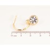 Сережки Xuping QQMM колір Позолота 14K пусети "Кристали на дужках" фото №2