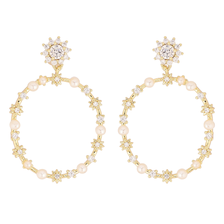 Сережки Xuping QQMM колір Позолота 14K пусети "Овальні підвіски" фото №20