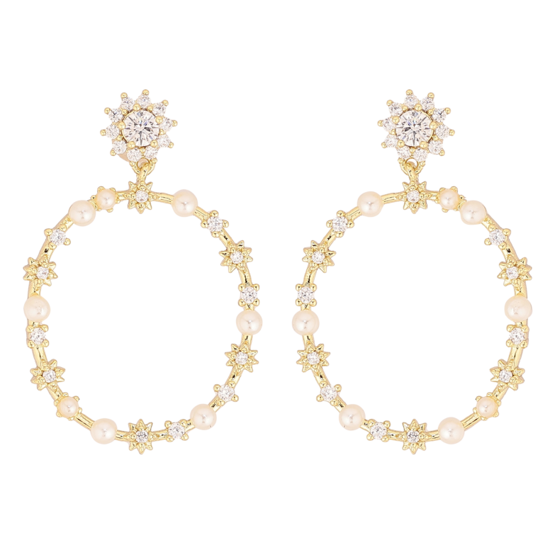 Сережки Xuping QQMM колір Позолота 14K пусети "Овальні підвіски" фото №5 Сережки Xuping QQMM колір Позолота 14K пусети "Овальні підвіски" фото №5