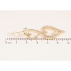 Серьги Xuping QQMM цвет Позолота 14K пусеты "Романтические подвески с кристаллами" фото №2