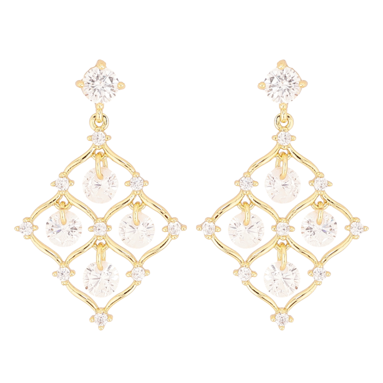 Серьги Xuping QQMM цвет Позолота 14K пусеты "Винтажные подвески с кристаллами" фото №1 Серьги Xuping QQMM цвет Позолота 14K пусеты "Винтажные подвески с кристаллами" фото №1