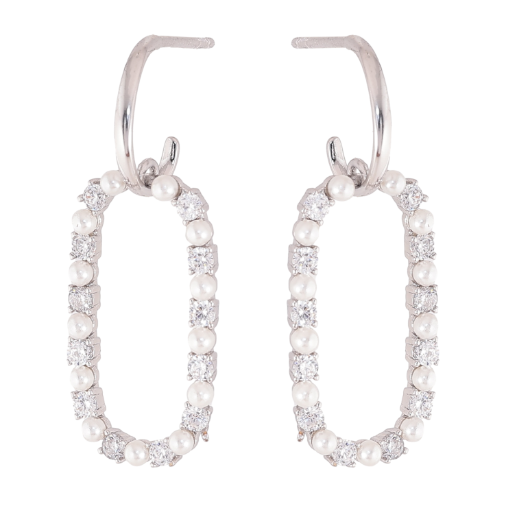 Серьги Xuping QQMM цвет Родий пусеты "Декоративные подвески" фото №25