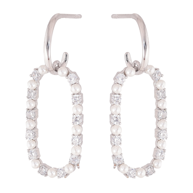 Сережки Xuping QQMM колір Родій пусети "Декоративні підвіски" фото №1