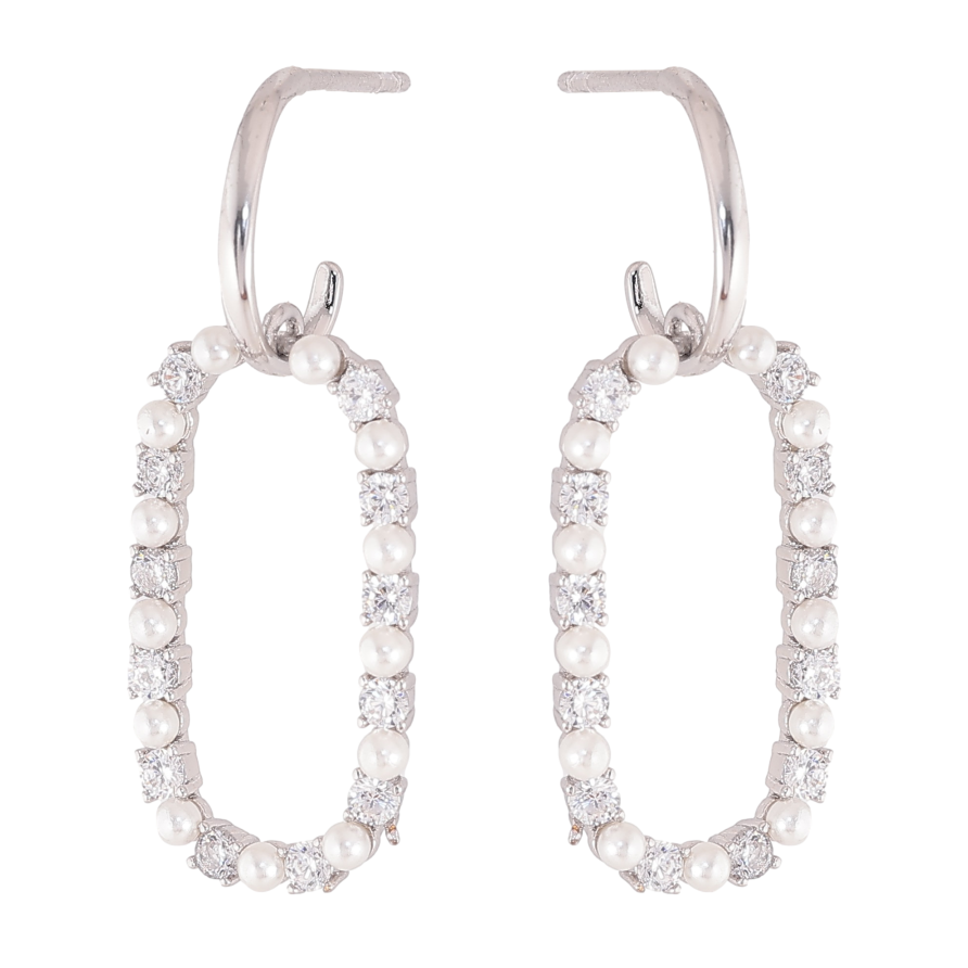 Серьги Xuping QQMM цвет Родий пусеты "Декоративные подвески" фото №1