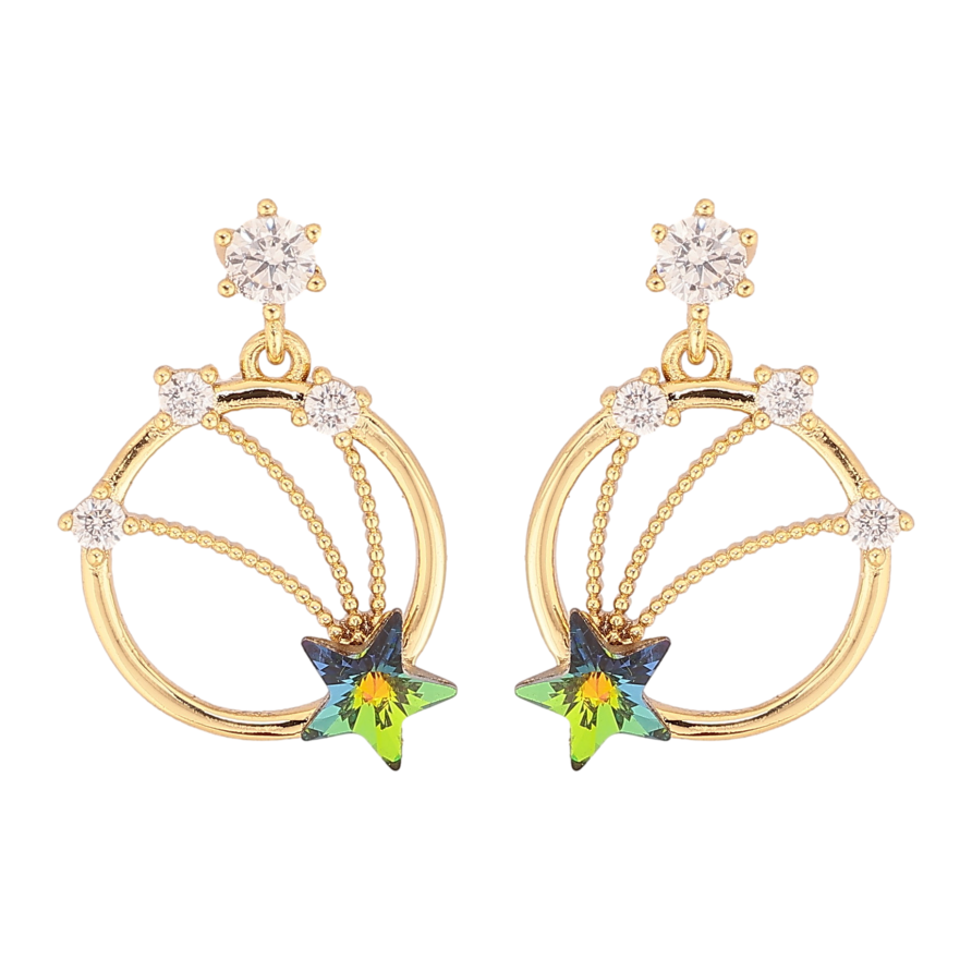 Серьги Xuping QQMM цвет 14K с кристаллами Swarovski пусеты "Подвески с кристаллами Vitrail Medium" фото №1 Серьги Xuping QQMM цвет 14K с кристаллами Swarovski пусеты "Подвески с кристаллами Vitrail Medium" фото №1