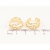 Серьги Xuping цвет Позолота 14K каффы "Узор цепочка" фото №2
