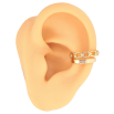 Серьги Xuping цвет Позолота 14K каффы "Узор цепочка" фото №3