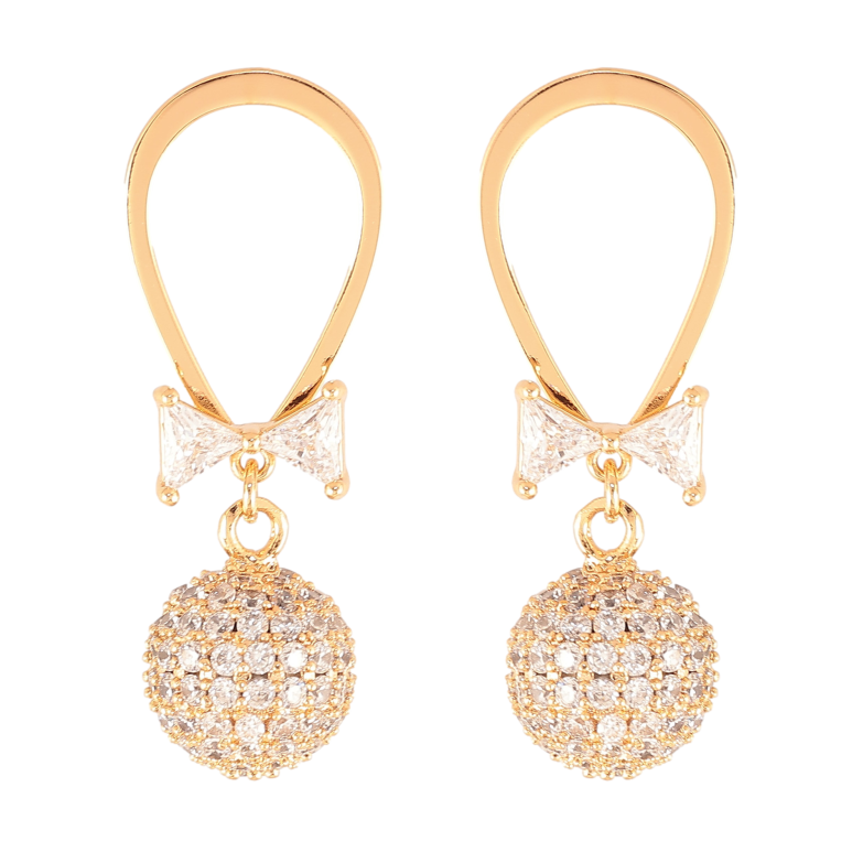 Серьги Xuping QQMM цвет Позолота 18K пусеты "Кристальные подвески" фото №1 Серьги Xuping QQMM цвет Позолота 18K пусеты "Кристальные подвески" фото №1