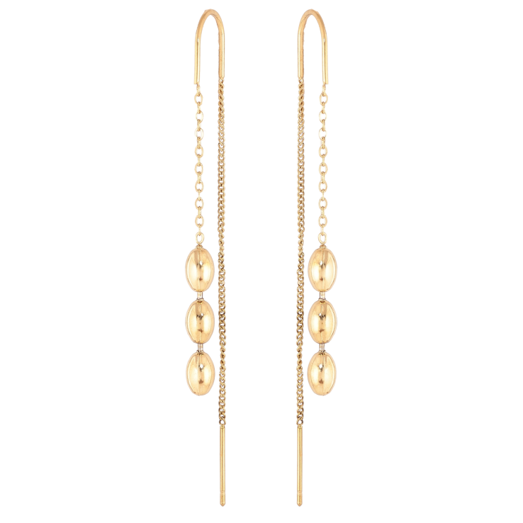 Серьги Xuping TTM Stainless Steel цвет 14К протяжки "Декоративные подвески" фото №22