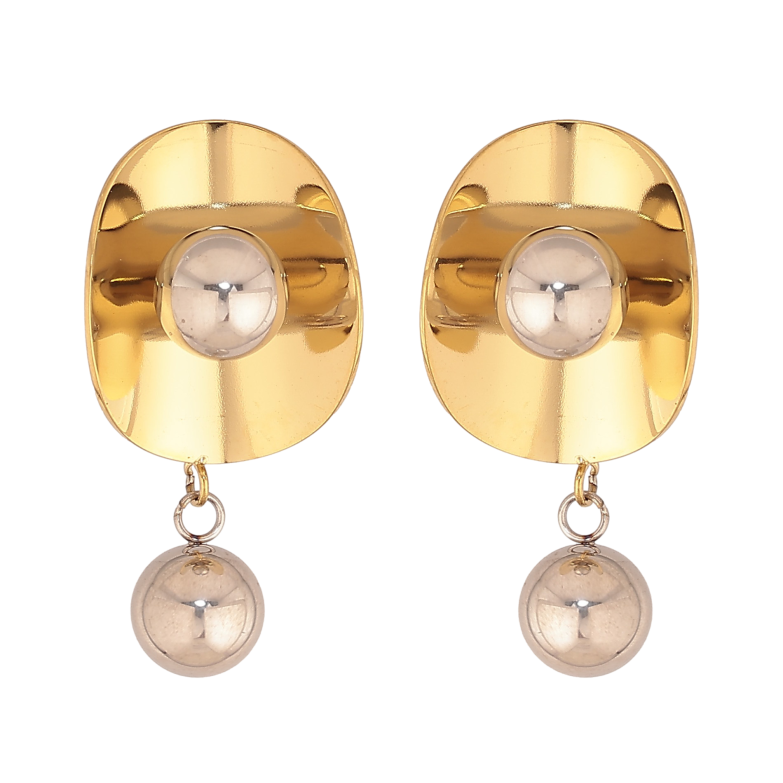 Серьги Xuping TTM Stainless Steel цвет 14К+Родий пусеты "Декоративные подвески" фото №1