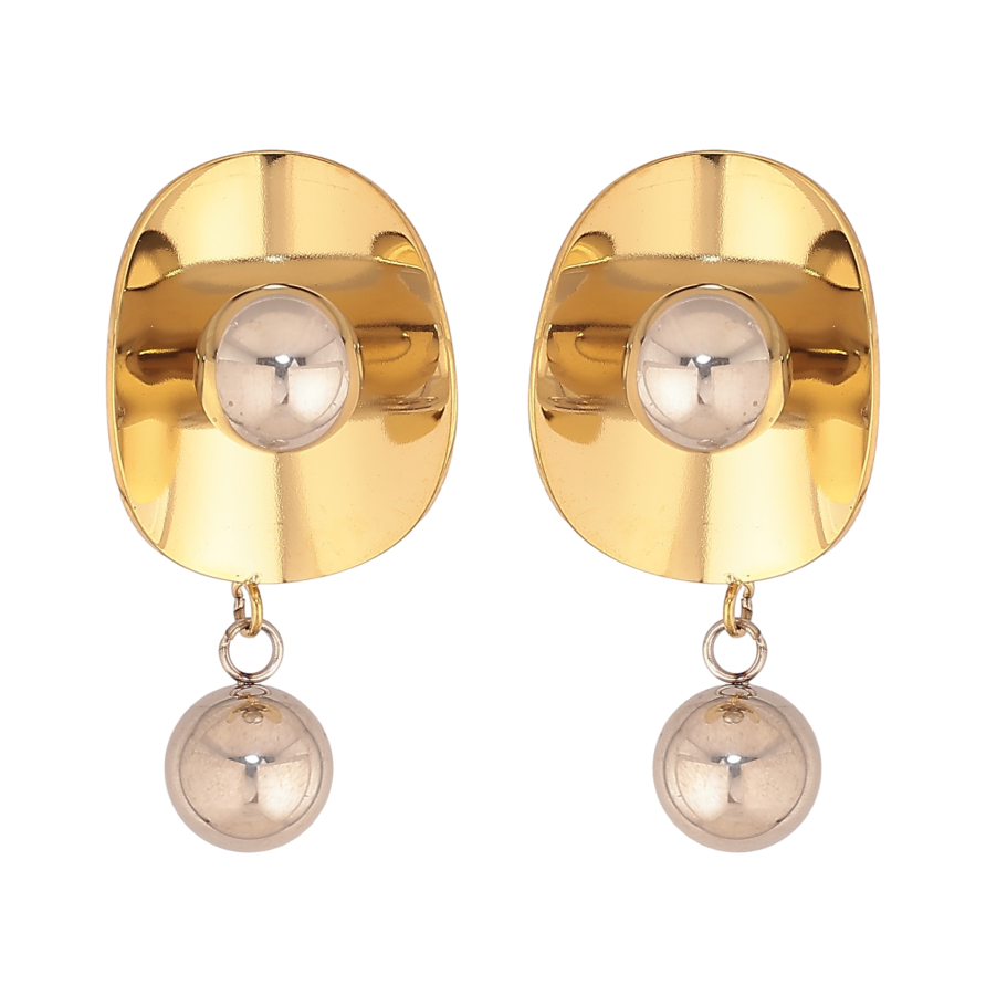 Сережки Xuping TTM Stainless Steel колір 14К+Родій пусети "Декоративні підвіски" фото №1