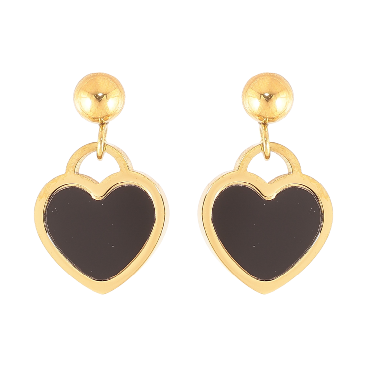 Сережки Xuping TTM Stainless Steel колір 14K пусети "Сердечка" фото №17 Сережки Xuping TTM Stainless Steel колір 14K пусети "Сердечка" фото №17