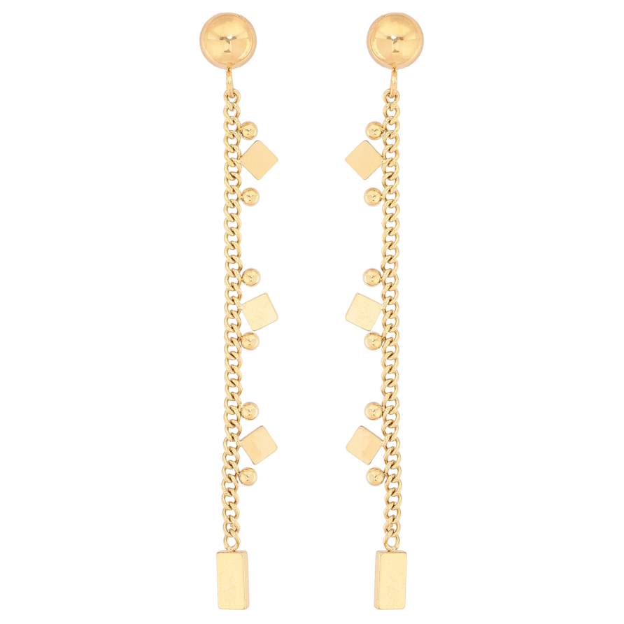 Серьги Xuping TTM Stainless Steel цвет 14К пусеты "Декоративные подвески" фото №1