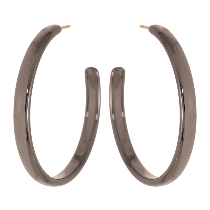 Серьги Xuping TTM Stainless Steel цвет 14К пусеты "Дуги с черной керамикой" фото №8 Серьги Xuping TTM Stainless Steel цвет 14К пусеты "Дуги с черной керамикой" фото №8