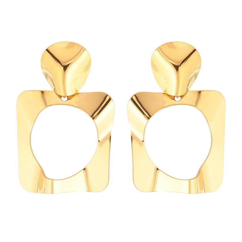 Серьги Xuping TTM Stainless Steel цвет 14К пусеты "Декоративные подвески" фото №1