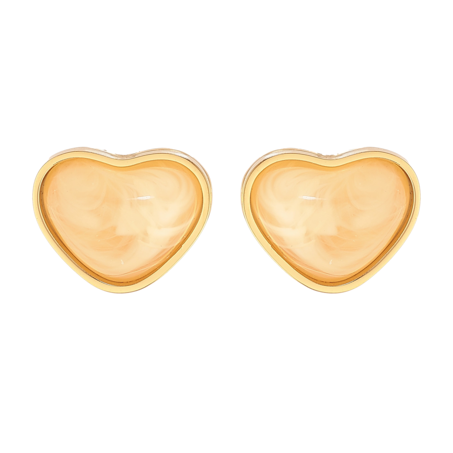 Серьги Xuping TTM Stainless Steel цвет 14К пусеты "Сердечки" фото №1 Серьги Xuping TTM Stainless Steel цвет 14К пусеты "Сердечки" фото №1