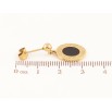 Серьги Xuping TTM Stainless Steel цвет 14K пусеты "Подвески с греческим орнаментом" фото №2 Серьги Xuping TTM Stainless Steel цвет 14K пусеты "Подвески с греческим орнаментом" фото №2