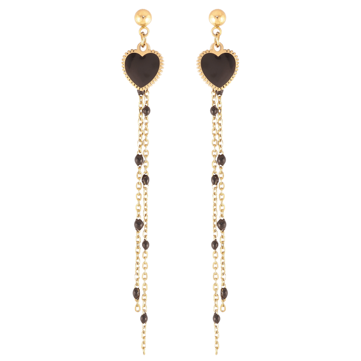 Серьги Xuping TTM Stainless Steel цвет 14K пусеты "Подвески с сердечками" фото №17 Серьги Xuping TTM Stainless Steel цвет 14K пусеты "Подвески с сердечками" фото №17