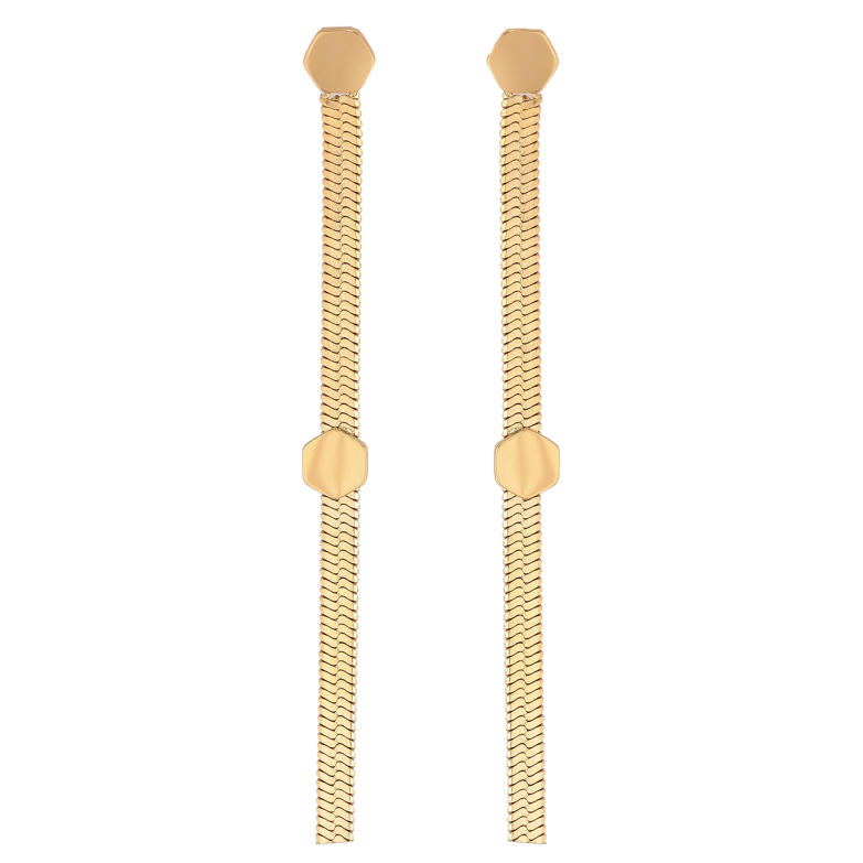 Серьги Xuping TTM Stainless Steel цвет 14К пусеты "Декоративные подвески" фото №13