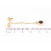 Серьги Xuping TTM Stainless Steel цвет 14K пусеты "Подвески с узором циферблат" ø 5мм, 2 в 1 фото №2 Серьги Xuping TTM Stainless Steel цвет 14K пусеты "Подвески с узором циферблат" ø 5мм, 2 в 1 фото №2